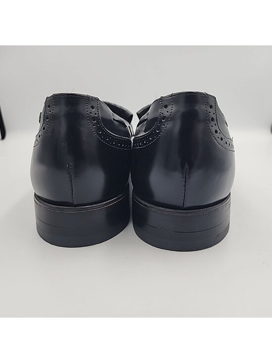 Johnston & Murphy Men\'s Loafers Tassel Wing Tip Black Leather 8.5 95209 Optima main image 8
